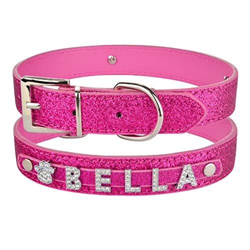 DIY Personalisiertes Hundehalsband Benutzerdefinierte Haustier Hunde Katzenname Hundehalsbänder Kawaii Hundehalsband,Rogen,L von VEKETE