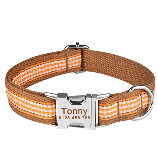 Gravierter ID-Name Personalisiertes Hundehalsband Small Medium Large Pet Nylon XS-L,S 26-40cm Gravierter ID-Name Personalisiertes Hundehalsband Small Medium Large Pet Nylon XS-L,S 26-40cm von VEKETE