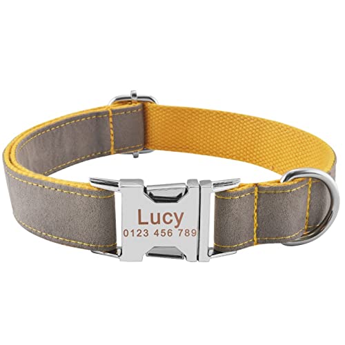 Personalisiertes Hundehalsband Lint ID Namensschilder Hunde Graviert XS S M L,M 31-50cm Personalisiertes Hundehalsband Lint ID Namensschilder Hunde Graviert XS S M L,M 31-50cm von VEKETE