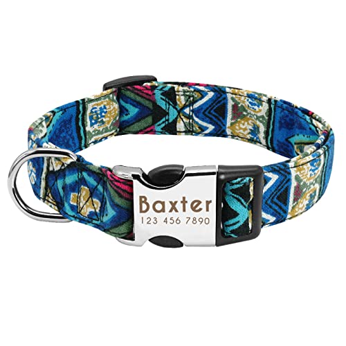 Personalisiertes Hundehalsband Personalisiertes Hundehalsband Aus Nylon,Verstellbar,Graviert,Mit Namensschild,ID-Halsbänder Für Kleine Und Große Hunde,Blue,S Personalisiertes Hundehalsband Personalisiertes Hundehalsband Aus Nylon,Verstellbar,Graviert,Mit Namensschild,ID-Halsbänder Für Kleine Und Große Hunde,Blue,S von VEKETE