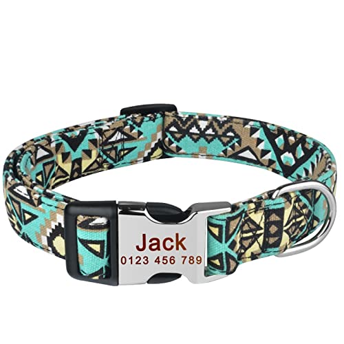 Personalisiertes Hundehalsband Polyester Blumen Benutzerdefinierte Gravierte Name ID Männlich Weiblich Haustier,S 26-39cm Personalisiertes Hundehalsband Polyester Blumen Benutzerdefinierte Gravierte Name ID Männlich Weiblich Haustier,S 26-39cm von VEKETE