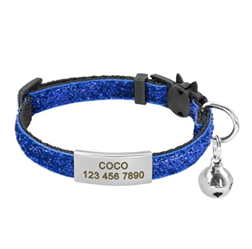 Release Cat Puppy Tag Collar Set Personalisiertes Nylon-Kätzchenhalsband Mit Gravur Für Kleine Haustiere,Kätzchen,1 cm Breite,blau 2,18 Bis 27cm Release Cat Puppy Tag Collar Set Personalisiertes Nylon-Kätzchenhalsband Mit Gravur Für Kleine Haustiere,Kätzchen,1 cm Breite,blau 2,18 Bis 27cm von VEKETE