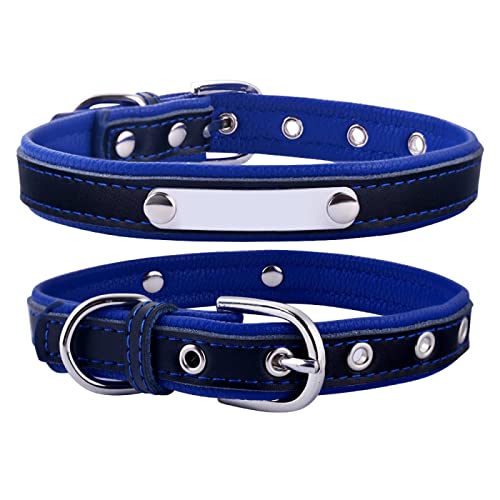 Verstellbare Unisex-Haustiermarke, Welpe, Klein, Mittel, Groß, Hundehalsband, ID, Hundezubehör,blau- Keine Gravur,29cm-38cm Verstellbare Unisex-Haustiermarke, Welpe, Klein, Mittel, Groß, Hundehalsband, ID, Hundezubehör,blau- Keine Gravur,29cm-38cm von VEKETE