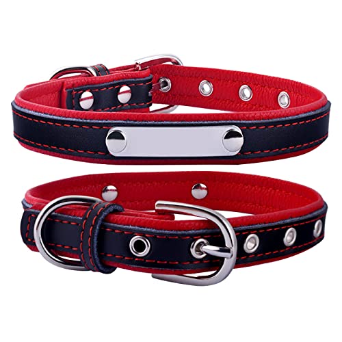 Verstellbare Unisex-Haustiermarke, Welpe, Klein, Mittel, Groß, Hundehalsband, ID, Hundezubehör,rot- Keine Gravur,27cm-33cm Verstellbare Unisex-Haustiermarke, Welpe, Klein, Mittel, Groß, Hundehalsband, ID, Hundezubehör,rot- Keine Gravur,27cm-33cm von VEKETE