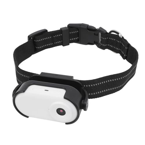 VELATEMOR Actionkamera für Haustiere, Weitwinkel von 0,96 Zoll IPS HD Farbbildschirm Kamera PET CAMLAR 1080p Anti Shake für Outdoor (White) von VELATEMOR