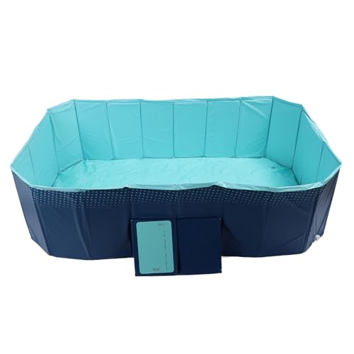 VELATEMOR Klapper PVC-Pool für, Nicht Unflatierbares Faltbares Outdoor-Pool mit Einfachem Setup und Lagerung, Tragbar für Familienwasserspiele (2,1 m) von VELATEMOR