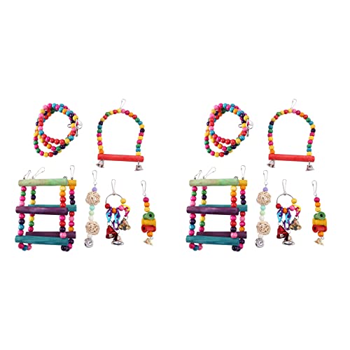 VENEKA 12 Stück Papagei Spielzeug, Schaukel Spielzeug Kauen Hängende Hängematte Schaukel Glocke Haustier Klettern Spielzeug Spielzeug VENEKA 12 Stück Papagei Spielzeug, Schaukel Spielzeug Kauen Hängende Hängematte Schaukel Glocke Haustier Klettern Spielzeug Spielzeug von VENEKA