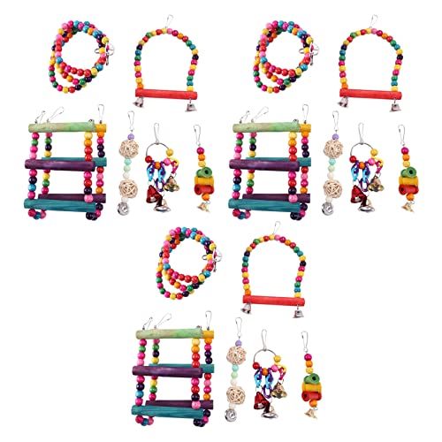 VENEKA 18 Stück Papagei Spielzeug, Schaukel Spielzeug Kauen Hängende Hängematte Schaukel Glocke Haustier Klettern Spielzeug Spielzeug VENEKA 18 Stück Papagei Spielzeug, Schaukel Spielzeug Kauen Hängende Hängematte Schaukel Glocke Haustier Klettern Spielzeug Spielzeug von VENEKA