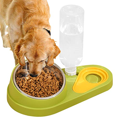 Erhöhtes Katzennapf-Set,Wasser- und Futternapf für Haustiere Auslaufsichere Hundefutterspender - Tierbedarf für Katzen Hunde Futter- und Tränkzubehör Ventdouce von VENTDOUCE