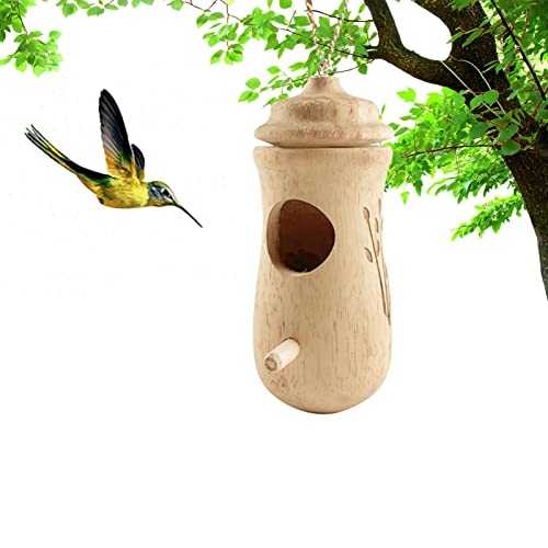 Hölzerne Kolibri-Häuser für draußen - Hölzernes Kolibri-Haus zum Aufhängen,2023 Neue Kolibri-Häuser für Gärten, Balkone Ventdouce von VENTDOUCE
