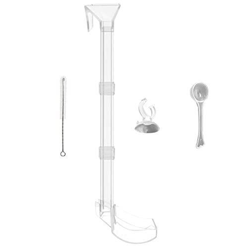 Aquarium Fish Feeder Tube | Aquarium Feeder Acryl Tube - Fisch Feeder Tube mit Saugnapf für Fische, Garnelen und andere Wassertiere von VENTDOUCE