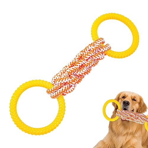 VENTDOUCE Beißspielzeug für Welpen, Robustes Spielzeug für kleine Hunde, Doppelte Schlaufenknoten-Knochenformung, interaktive Langeweile und hilft, den Atem von Hunden und Welpen zu erfrischen von VENTDOUCE