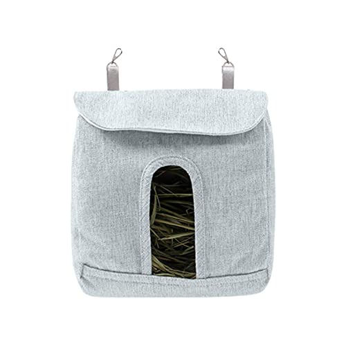 VENTDOUCE Heu-Futtertasche – Faltbare Heuaufbewahrung für kleine Haustiere, S/M/L Kleintiere, Heu-Futterspender Aufbewahrung mit Haken, verstellbare Kaninchen-Heu-Futtertasche für kleine Haustiere von VENTDOUCE