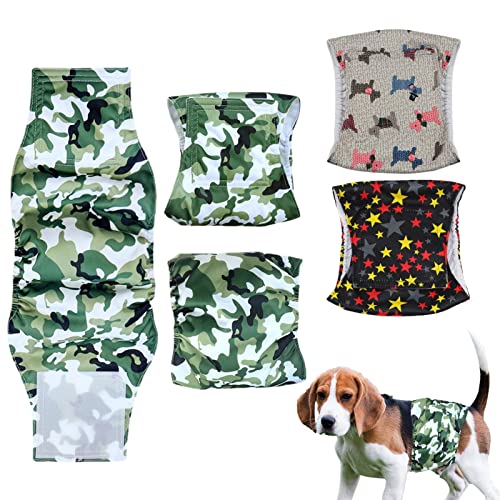 VENTDOUCE Hundewindeln Herren waschbar - Pet Belly Band Male Dog Wrap,Weiche, Bequeme, stark saugfähige Männchenwickel für Hunde, Hündchen, Welpen von VENTDOUCE