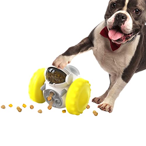 VENTDOUCE Interaktives Hundespielzeug mit Leckerli-Spender | Tumbler Pet Slow Feeder – Automatischer Futterball für langsames Füttern, Puzzle-Spielzeug für kleine Hunde, Katzen, interaktives Spielzeug von VENTDOUCE