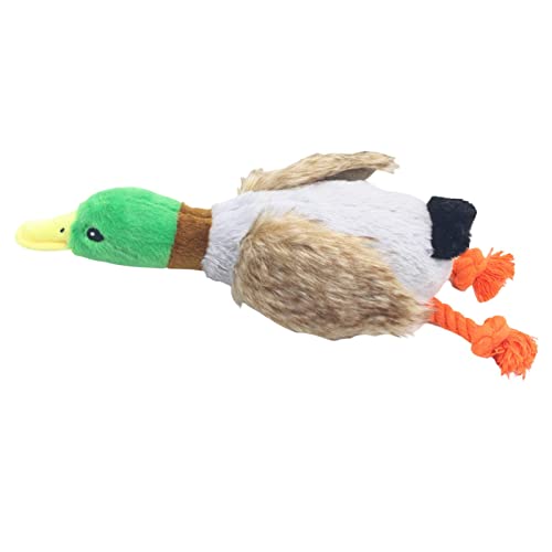 Kauspielzeug für Welpen | Welpen-Kauspielzeug zieht Aufmerksamkeit auf sich, Plüsch-Ente, Hundespielzeug, lustiger Begleiter, tägliche Unterhaltung, waschbar, quietschendes Hundespielzeug, von VENTDOUCE