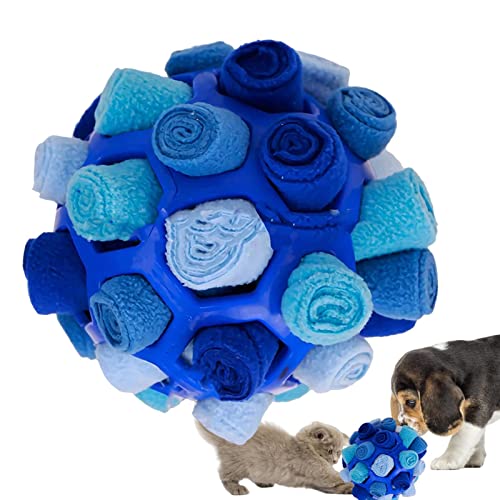 VENTDOUCE Schnüffelball für Hunde | Pet Snuffle Ball Spielzeug - Tragbares Welpen-Enrichment-Spielzeug, fördert die natürliche Nahrungssuche und das Slow Food Training von VENTDOUCE
