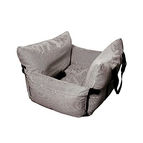 VERCART Hunde Autositz für Kleine Hunde Autositz Katze Hunde Autositz Haustier Vordersitz Rücksitz Haustier-Autositz mit Clip-on-Sicherheitsleine Braune Streifen 52 * 52 * 42cm VERCART Hunde Autositz für Kleine Hunde Autositz Katze Hunde Autositz Haustier Vordersitz Rücksitz Haustier-Autositz mit Clip-on-Sicherheitsleine Braune Streifen 52 * 52 * 42cm von VERCART