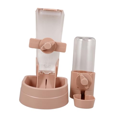 VERDANVERSE 1 Satz Automatische Wasserzufuhr Haustiere Hängend Wasserspender Katzenspender Hunde Haustierbedarf Welpe Für Trinken Wasserbrunnen Katze Hund Wasserflasche Katzentränke Abs Rosa von VERDANVERSE