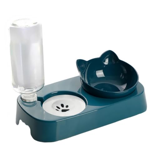 VERDANVERSE 1 Satz Erhöhter Katzennapf mit Automatischem Wasserspender Rutschfester Futtertrog für Katzen mit Nackenschutz Blauer Kleiner Futternapf für Trockenfutter und Langsames Füttern VERDANVERSE 1 Satz Erhöhter Katzennapf mit Automatischem Wasserspender Rutschfester Futtertrog für Katzen mit Nackenschutz Blauer Kleiner Futternapf für Trockenfutter und Langsames Füttern von VERDANVERSE