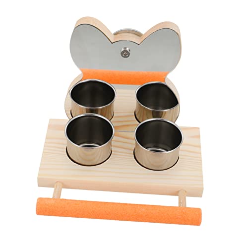VERDANVERSE 1 Satz Futternapf Für Käfigvögel Wasserschale Essen Haustier Papageienfutter Für Käfig Papageiennäpfe Und -Halter Vogelkäfig-papageienspielzeug Fütterung Holz VERDANVERSE 1 Satz Futternapf Für Käfigvögel Wasserschale Essen Haustier Papageienfutter Für Käfig Papageiennäpfe Und -Halter Vogelkäfig-papageienspielzeug Fütterung Holz von VERDANVERSE