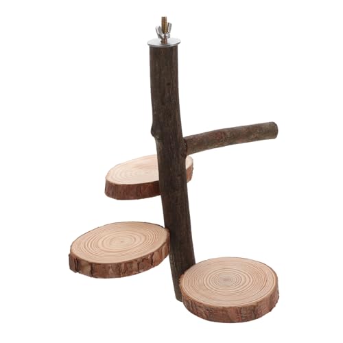 VERDANVERSE 1 Satz Holzspielzeug für Papageien aus Langlebigem Naturholz Dekorative Sitzplattform für Kauen Wellensittiche und Nymphensittiche von VERDANVERSE