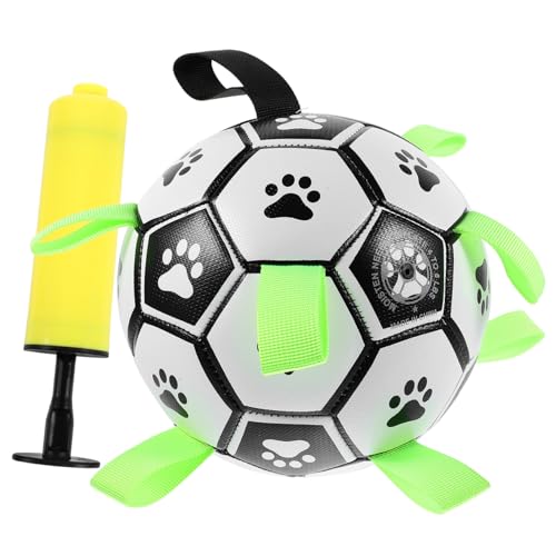 VERDANVERSE 1 Satz Hundefußball Dog chew Toy hundekauspielzeuge hundenapf Set hundespielzeuge hundegeschenk Bälle für Hunde Welpe Haustiere Haustier Beißspielzeug Outdoor-Haustier-Fußball Pu von VERDANVERSE