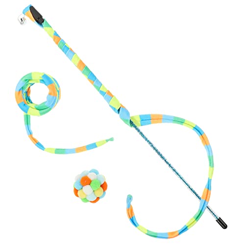 VERDANVERSE 1 Satz Interaktive Katzenangel mit Elastischem Federball und Buntem Schnurspielzeug für Drinnen Fördert Bewegung und Bindung zu Ihrem Haustier VERDANVERSE 1 Satz Interaktive Katzenangel mit Elastischem Federball und Buntem Schnurspielzeug für Drinnen Fördert Bewegung und Bindung zu Ihrem Haustier von VERDANVERSE
