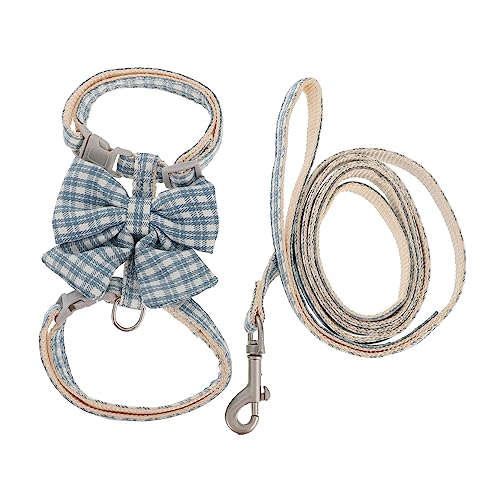 VERDANVERSE 1 Satz Katzengeschirr mit Leine Verstellbar und Ausbruchsicher Geeignet für Kleine Katzen Lange Traction Rope für und Außenaktivitäten und Bequem von VERDANVERSE