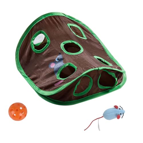 VERDANVERSE 1 Satz Tunnelspielzeug Für Katzen Katzen-Tunnel-Labyrinth Katzenspielzeug Drinnen Katzentunnel Cat-röhren Und Tunnel Katzenspieltunnel Versteck Haustiertunnel Polyester Green von VERDANVERSE