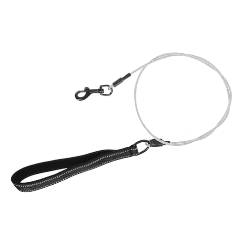 VERDANVERSE 1 Stück Anti-Bite-Draht-Traktionsseil im Freien gehen Ausbildung für Hunde Seile Haustier Welpe Outdoor-Wanderseil Leine mit Griff Trainingsseil für Hunde Hundeleine Nylon Schwarz VERDANVERSE 1 Stück Anti-Bite-Draht-Traktionsseil im Freien gehen Ausbildung für Hunde Seile Haustier Welpe Outdoor-Wanderseil Leine mit Griff Trainingsseil für Hunde Hundeleine Nylon Schwarz von VERDANVERSE