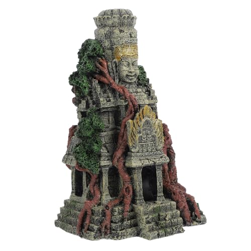 VERDANVERSE 1 Stück Aquariendekoration Wandhalterung Aquarium Aquarium Tank Ornament Groß Aquarium Dekorationen Höhle Aquarienhöhlen Versteckt Aquarium-Dekoration Bonsai Zubehör Harz von VERDANVERSE