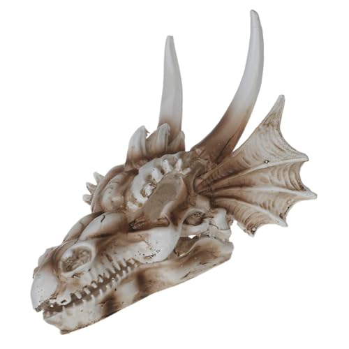 VERDANVERSE 1 Stück Dinosaurier Schädel Ornament Modell Aquarium Dekorationen Totenköpfe Terrarium Dekorationen Reptilien Aquarium Schädel Künstliches Schickes von VERDANVERSE
