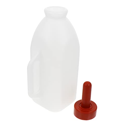VERDANVERSE 2L Vieh Säugflasche für Kälber und Lämmer Fütterungsflasche aus Robustem Kunststoff mit Sauger für Haustiere Milchflasche für Kaninchen Katzen und Hunde von VERDANVERSE