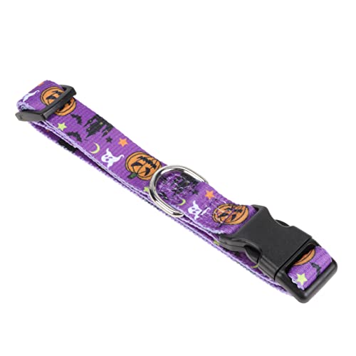 VERDANVERSE 1 Stück Haustierhalsband Halloween-welpenhalsbänder Halskette Kragen Festlicher Hund Bellen Kürbis Hundehalsband Schild Für Hunde Groß Welpenkette Chat Hundeleine Violett Polyester VERDANVERSE 1 Stück Haustierhalsband Halloween-welpenhalsbänder Halskette Kragen Festlicher Hund Bellen Kürbis Hundehalsband Schild Für Hunde Groß Welpenkette Chat Hundeleine Violett Polyester von VERDANVERSE