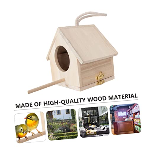 VERDANVERSE 1 Stück Holz Vogelhaus für Kleine Vögel Dekoratives Nistkasten mit Abnehmbarem Boden Geeignet für Papageien und Lärchen aus Langlebigem Holz Gefertigt für Garten und Balkon VERDANVERSE 1 Stück Holz Vogelhaus für Kleine Vögel Dekoratives Nistkasten mit Abnehmbarem Boden Geeignet für Papageien und Lärchen aus Langlebigem Holz Gefertigt für Garten und Balkon von VERDANVERSE