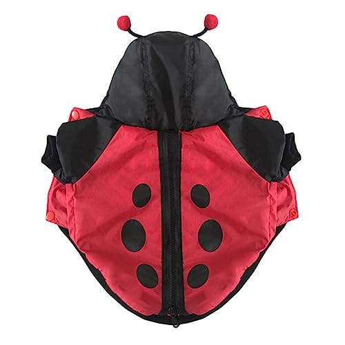 VERDANVERSE 1 Stück Marienkäferhund -Baumwollmantel Halloween Kleidung Costume de Halloween Haustiermantel Welpe kleine hundekleidung Dame Hundekostümparty kleines Hundebereich Polyester Black von VERDANVERSE
