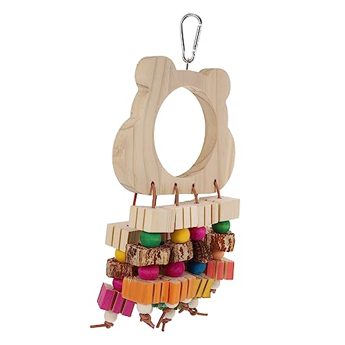VERDANVERSE 1stück Papageien Spielzeug Aus Holz Hängende Schaukel Für Vögel Kauspielzeug Für Wellensittiche Und Nymphensittiche Sicheres Und Langlebiges Zubehör Zur Zahnpflege Und von VERDANVERSE