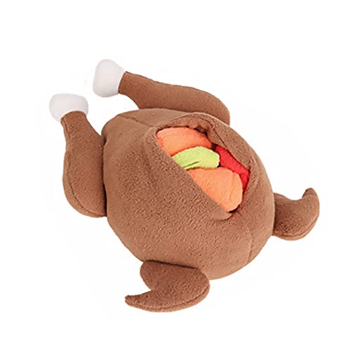 VERDANVERSE 1 Stück Plüschtiere Für Haustiere Lustig Kleines Hundespielzeug Zahnen Zäh Haustier -kauspielzeug Für Haustiere Hundeschnüffelspielzeug Welpenspielzeug Polarfleece Coffee von VERDANVERSE