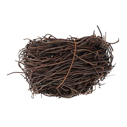 VERDANVERSE 1 Stück Vogel Nest Handgewebtes Rattan Ornament für Garten und Terrasse Lifelike Design für Fröhliche von VERDANVERSE
