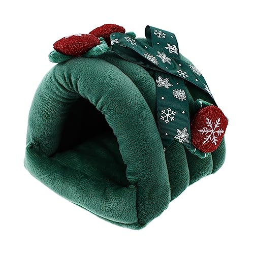 VERDANVERSE 1 Stück Warmes Baumwollnest Kleines Tierbett Critter Hamsterversteck Im Winter Schlafnest Für Haustiere Hamster-Igel-Nest-versteck Warmes Hamsterhaus Haustierbetten Baumwolle von VERDANVERSE
