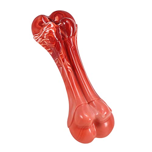 VERDANVERSE 1 Stück simulierter Knochen hundewelpen Puppy Toys Dog chew Toy Dog Toy Kauen für Hunde Welpenbedarf Haustier spielendes Hundebiss-Zugspielzeug rot von VERDANVERSE