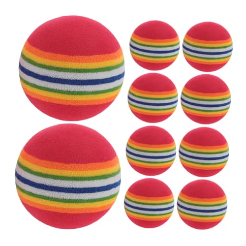 VERDANVERSE 10 Stück Regenbogenball für Haustiere Widerstandsfähiges Indoor Haustier Hundeball bunt für Katzen Hund behandeln Ball Hundeseilball Eva VERDANVERSE 10 Stück Regenbogenball für Haustiere Widerstandsfähiges Indoor Haustier Hundeball bunt für Katzen Hund behandeln Ball Hundeseilball Eva von VERDANVERSE