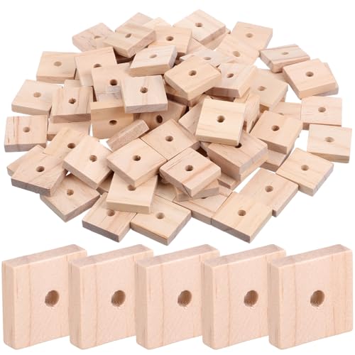VERDANVERSE 100 Stück Papagei Kauspielzeug Block Kauspielzeug für Vögel bastelbedarf holzstücke vogelfutterspender Beißspielzeug für Papageien Kaublöcke für Papageien hölzern von VERDANVERSE