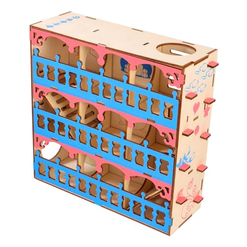 VERDANVERSE 1stück Holz-Hamster-Labyrinth Spielzeug Kleintier Aktivitäts Und Bewegungsspielzeug Für Zwerghamster Und Kleine Haustiere Fördert Spielspaß Und Bewegung von VERDANVERSE