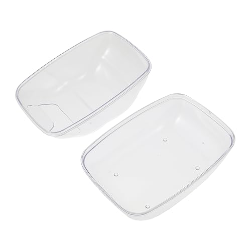 VERDANVERSE 1Stück Transparente Hamster Badewanne Kleines Haustierbad für Hamster und Meerschweinchen Stilvolles Design Fördert eine Fröhliche von VERDANVERSE