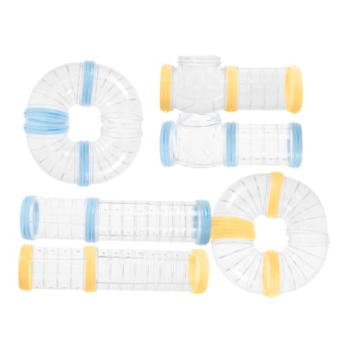 VERDANVERSE 2 Sätze Hamster Röhren Transparentes DIY Verbindungstunnel für Hamsterkäfig Zubehör Erweitere Lebensraum Deiner Nager mit Diesen Interaktiven Spielzeugtunneln von VERDANVERSE