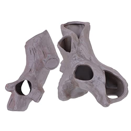 VERDANVERSE 2 Stück Aquarienversteck Aquarium Hideaway Rock Cave Tunnel Aquarium Aquarium Led Ish Tankdekorationen Dekorative Fischhöhle Dekorationsfelsen Für Aquarien Höhlen Garnele Ton von VERDANVERSE