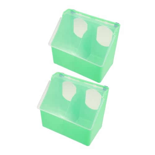 VERDANVERSE 2 Stück Box Taubenfutterbox Insektenfutterspender Hühnerfutterspender Brieftaubenfutterspender Taubenkäfigfutterspender Papageienfutterspender Multifunktionsfutterspender von VERDANVERSE