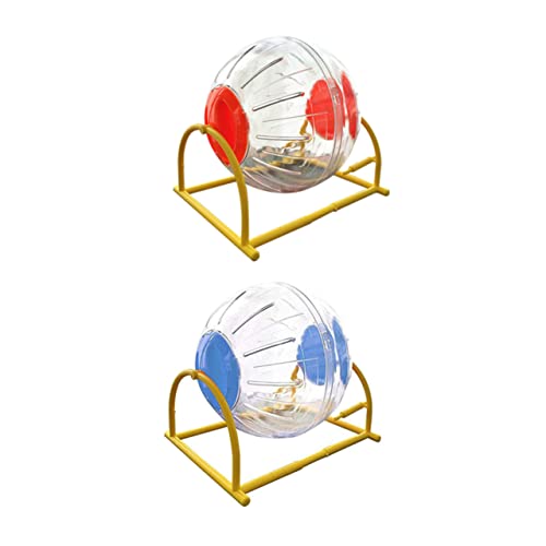 VERDANVERSE 2 Stück Bracket Running Ball -Spielzeuge Hamster -Laufball Meerschweinchen läuft Hamsterspielzeug Ballspielzeug Laufen mit Laufrädern neu p Blau von VERDANVERSE